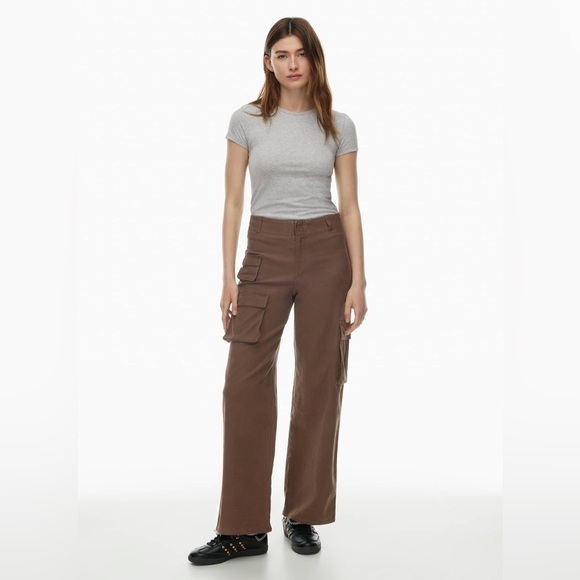 Wilfred Pants - Wilfred Aritzia Picture Cargo Pants in Camel Brown